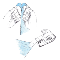 Förberedelse av fönsterfilmen