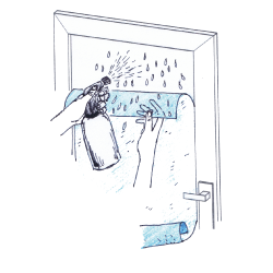 Montering av fönsterfilmen